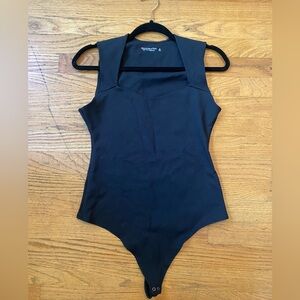 Abercrombie Square Neck Form Fitting Tank Bodysuit